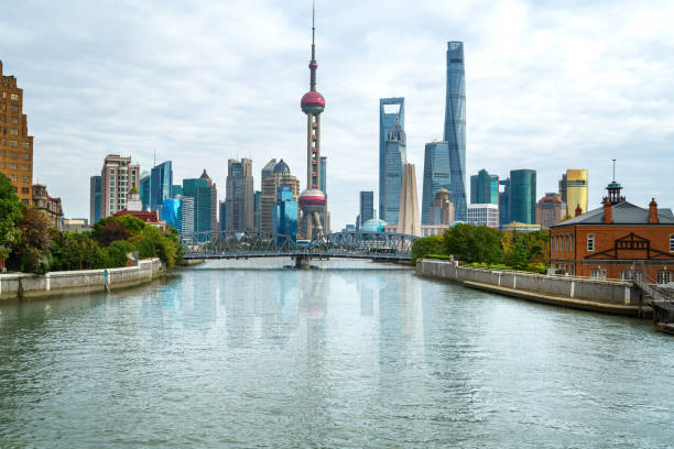 istock Modern metropolis skyline, shanghai,china 1197285178