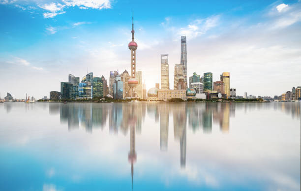 istock Modern metropolis skyline, shanghai,china 1197285286