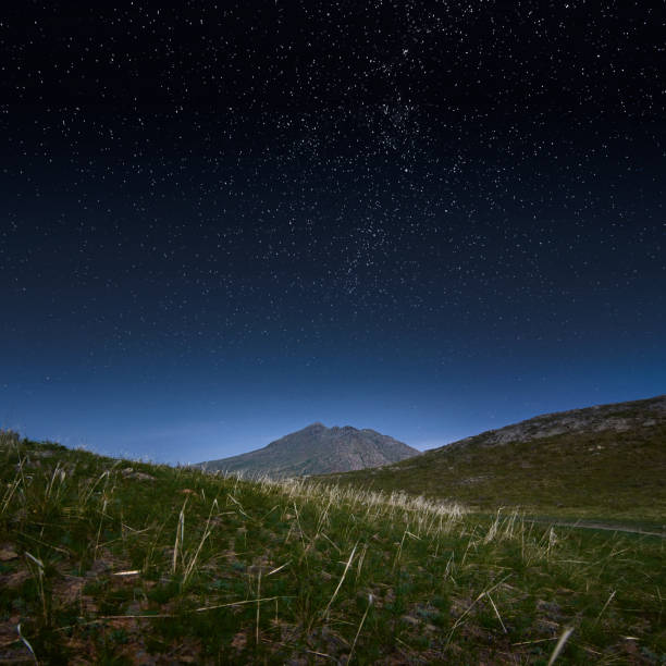 istock Hills and steppes at night under the stars. 1197285723