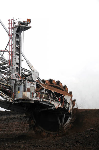 istock A huge bucket-wheel excavator digging coal on the open-pit mine. 1197286751