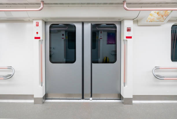 istock The empty interior of the subway car 1197286799