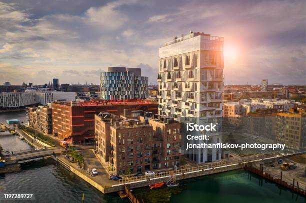Köpenhamns Stadsbilden Modern Arkitektur Vid Havet-foton och fler bilder på Köpenhamn