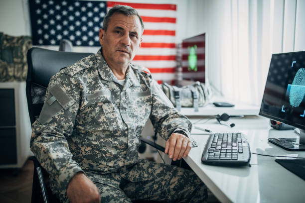 istock Senior soldier portrait 1197289842