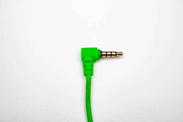 istock jack 3.5 millimeters green on a white background 1197292138