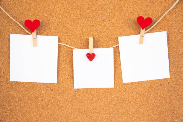Handmade hearts with thank you message. Hearts made by photographer.