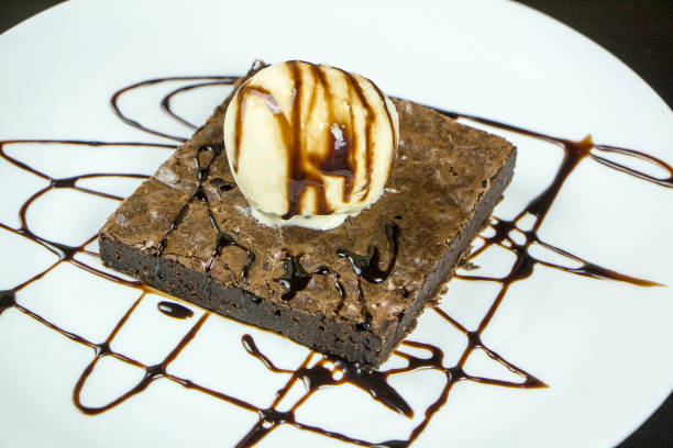 istock Brownie with ice cream 1197299631
