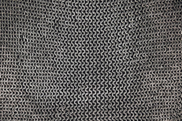 Hauberk fragment pattern Authentic hauberk fragment pattern background chain mail stock pictures, royalty-free photos & images