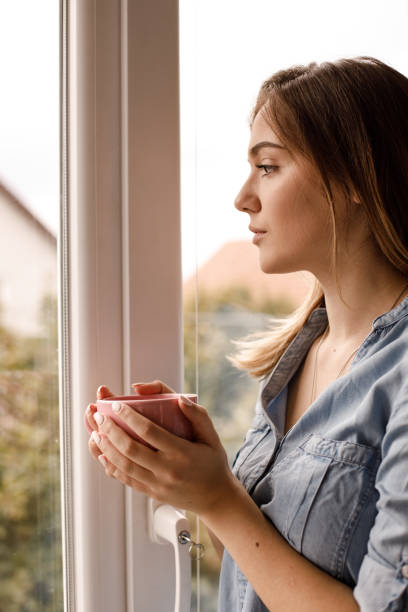 istock Having a calm break of work with cup of hot beverage 1197301369