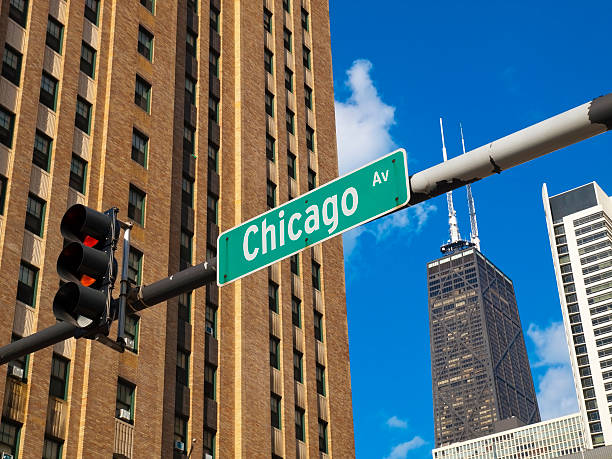 istock Chicago Avenue Street Plate 119730407