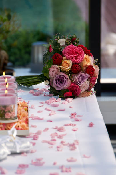 istock fresh vibrant colorful wedding bouquet 1197306816