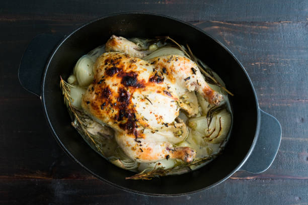 istock Tuscan Roast Chicken with Rosemary and Onions 1197308073