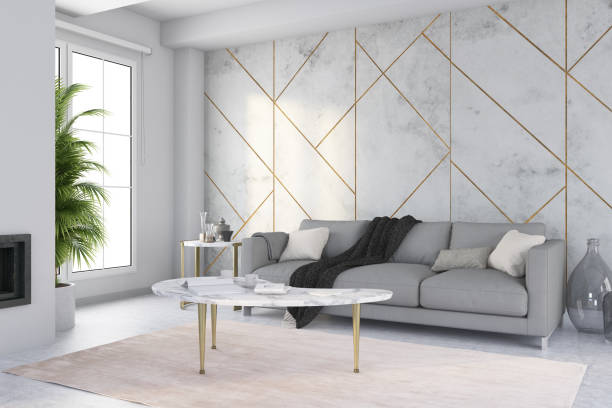 istock Modern Living Room with Sofa and Decorations 1197309940