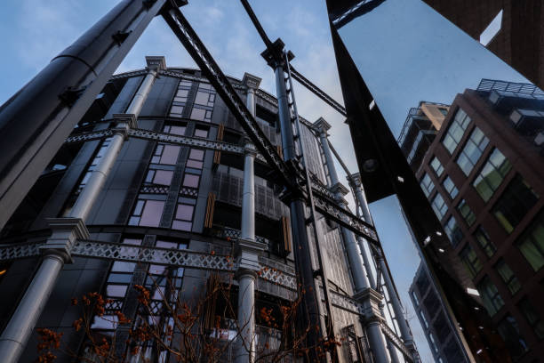 Gasholders London , refurbished apartments in an old Gasholder, King’s Cross