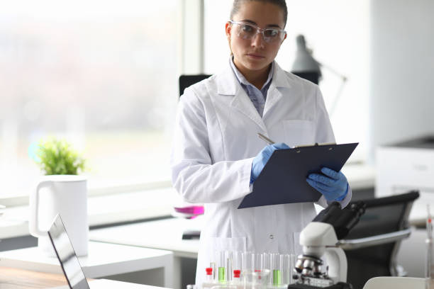istock Focused researcher in light working room 1197310966