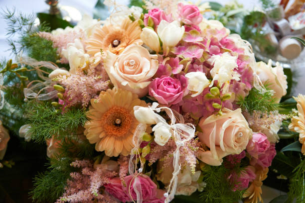 istock fresh vibrant colorful wedding bouquet 1197311273