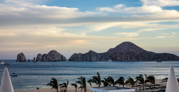 View of the bay from a Cabo San Lucas beach resort