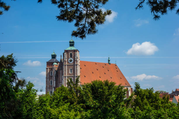 Cathedral in Ingolstadt Bavaria Germany Cathedral in Ingolstadt Bavaria Germany ingolstadt photos stock pictures, royalty-free photos & images