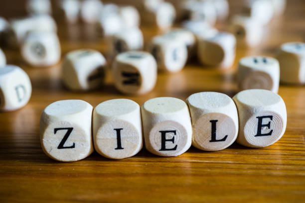 istock goals in german written with wooden cubes 1197318901