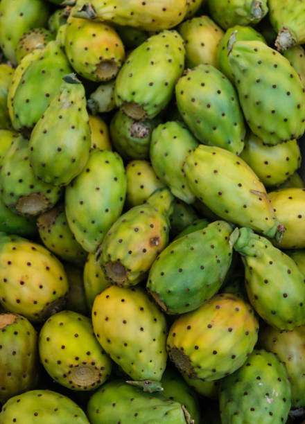 Cactus Fruit Cactus fruits at the weekly market madeira sauce stock pictures, royalty-free photos & images