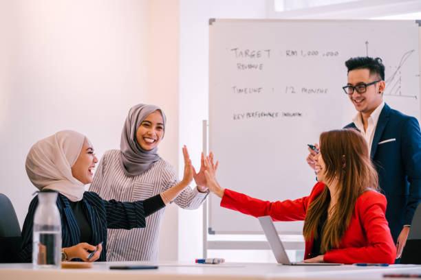 istock Group of Multiracial People Having a Discussion During Meeting 1197320474