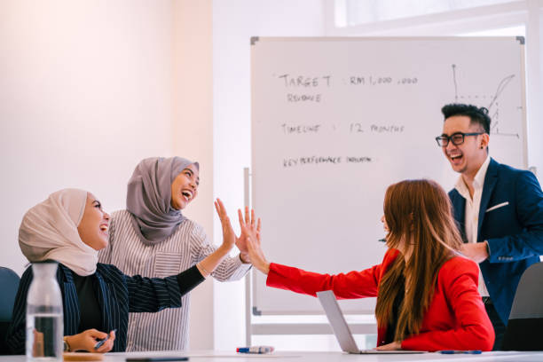 istock Group of Multiracial People Having a Discussion During Meeting 1197320494