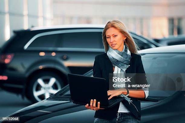 Young Businesswoman With Laptop Stock Photo - Download Image Now - Adult, Adults Only, Beautiful People