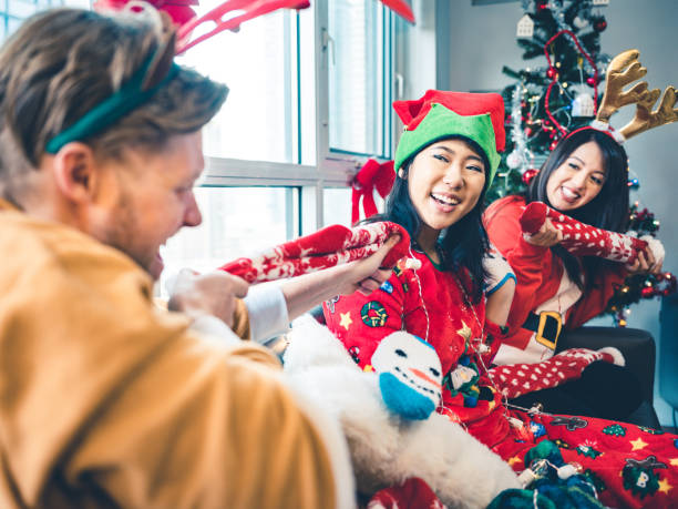 istock Millennial Christmas party 1197321454