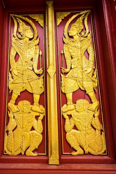 istock Buddhist motifs at Pha That Luang - a temple in Laos 1197321516