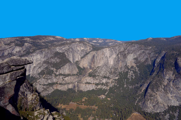 View from Glacier Point, Yosemite National Park, California stock photo