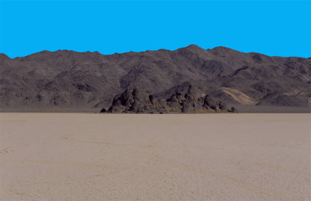 Racetrack Playa in Death Valley National Park, California USA stock photo