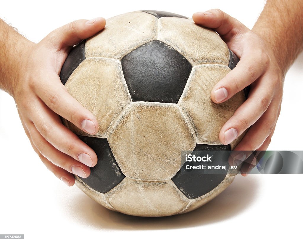 Bola de futebol - Foto de stock de Antigo royalty-free