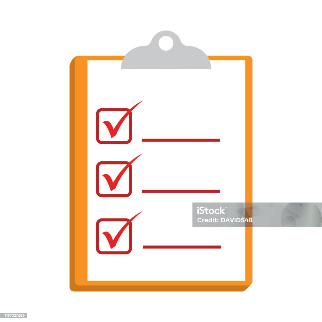 Activity Checpoint Activity Checklist Image Stock Illustration - Download Image Now ...
