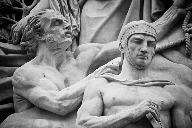 istock Sculptural fragment of Arc de Triomphe in Paris 119732820