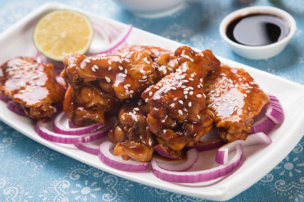 istock Asian spicy chicken wings 1197329341