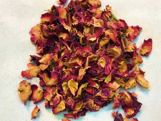 Rosepetals dried for decorations