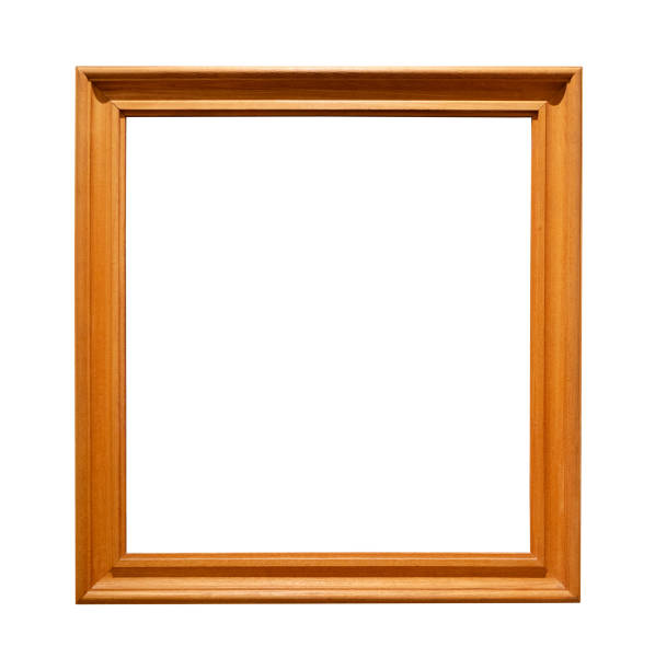 istock oak wooden square picture frame cutout 1197330584