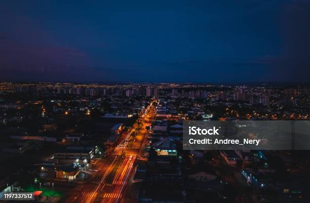 Ribeirao Preto City In Sao Paulo On A Sunset Day Region Of Presidente Vargas Avenue Stock Photo - Download Image Now