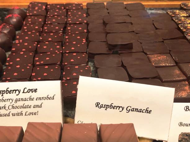 istock Gourmet Chocolate Candy Counter Display 1197338356