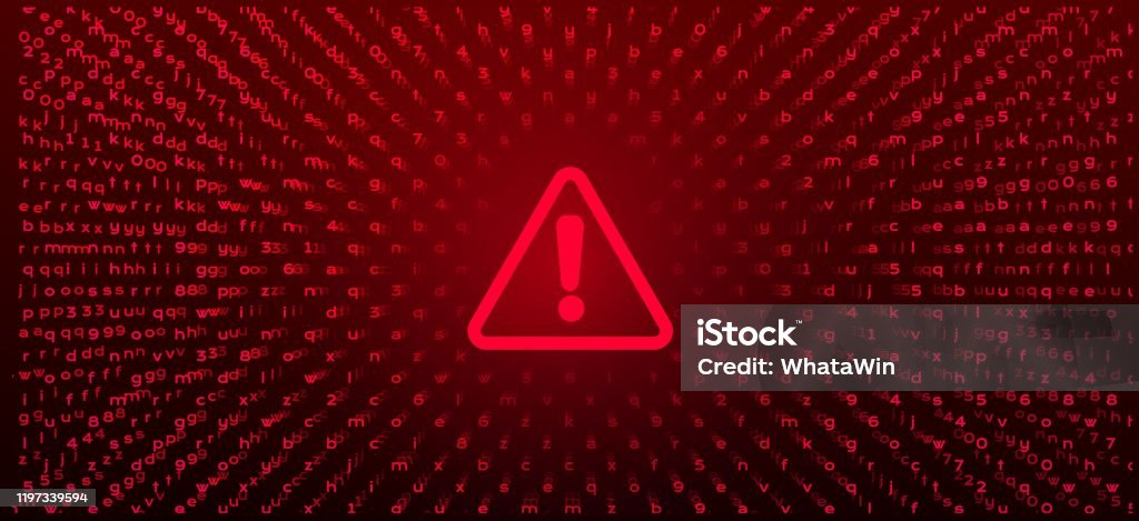 Abstract Red Background With Binary Code Malware Or Hack Attack Concept ...