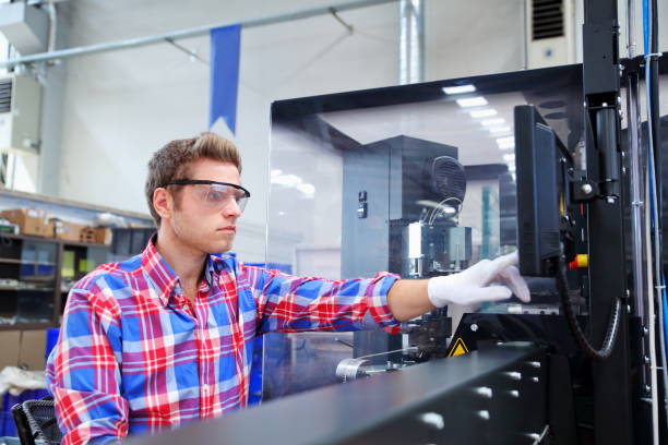 istock Manual worker man working at manufacturing factory 1197339856