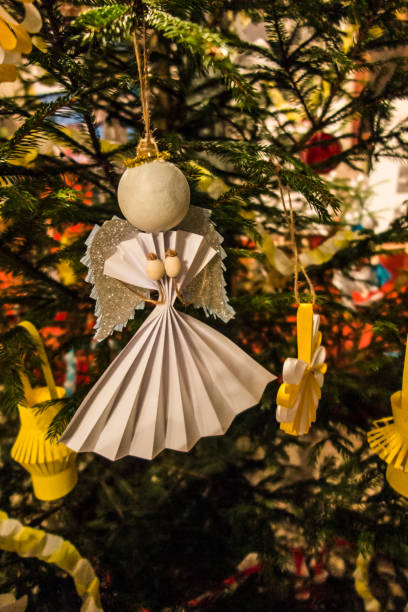 istock Christmas decorations made of waste 1197346514