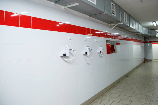istock wall-mounted hair dryer 1197347263