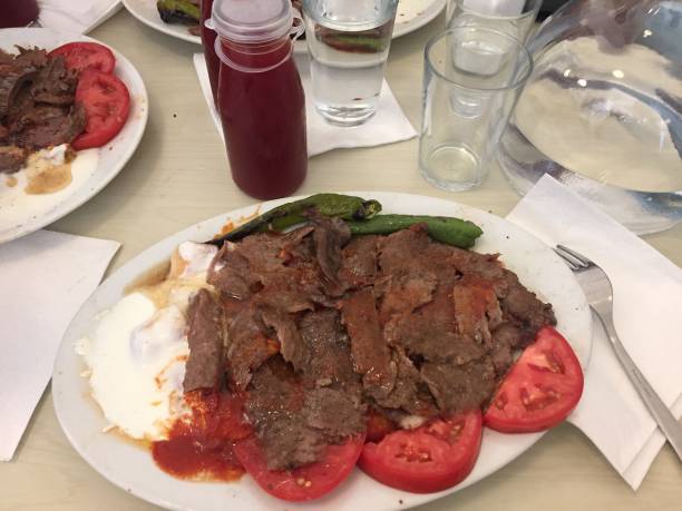 istock Turkish traditional famous doner iskender kebap 1197356535