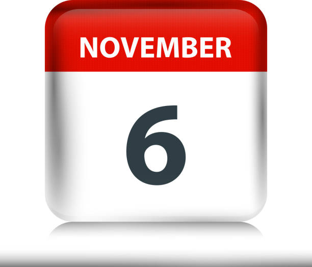 istock November 6 - Glossy Calendar Icon - Calendar design template 1197357869