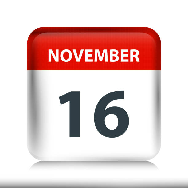 istock November 16 - Glossy Calendar Icon - Calendar design template 1197357880
