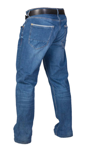 istock Blue jeans isolated on white background.Beautiful  jeans 1197358923