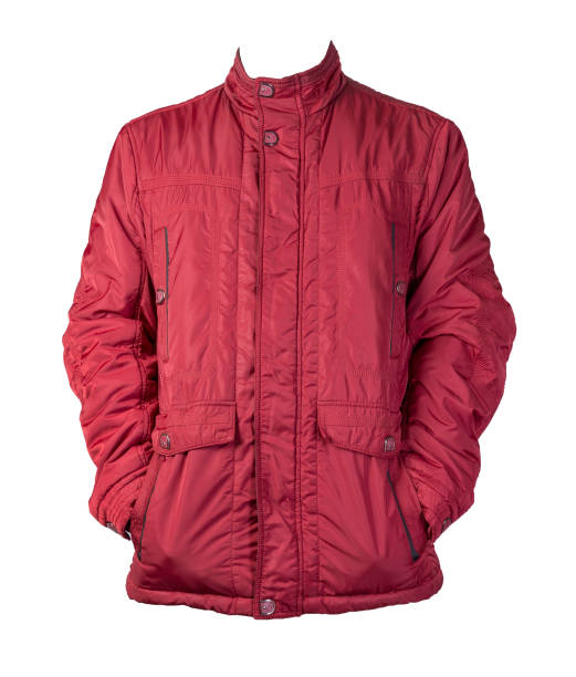 istock Men's jacket in a hood isolated on a white background. Windbreaker jacket 1197358938