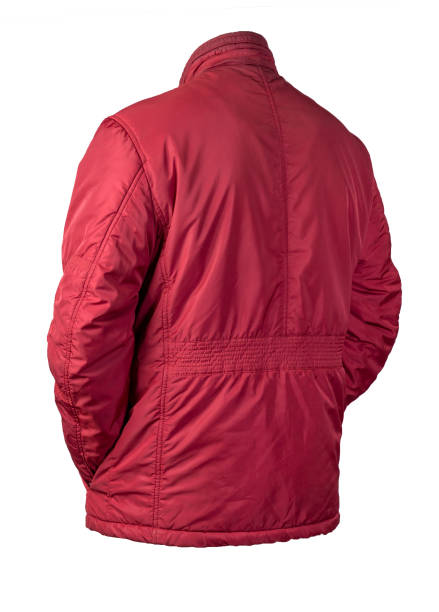 istock Men's jacket in a hood isolated on a white background. Windbreaker jacket 1197358939