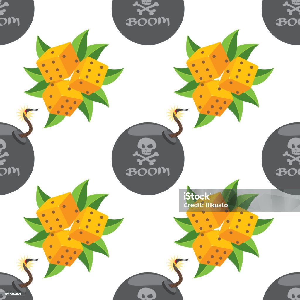 Bombistic Pattern Seamless Pattern For Design Surface Bomb Stock Illustration - Download ...