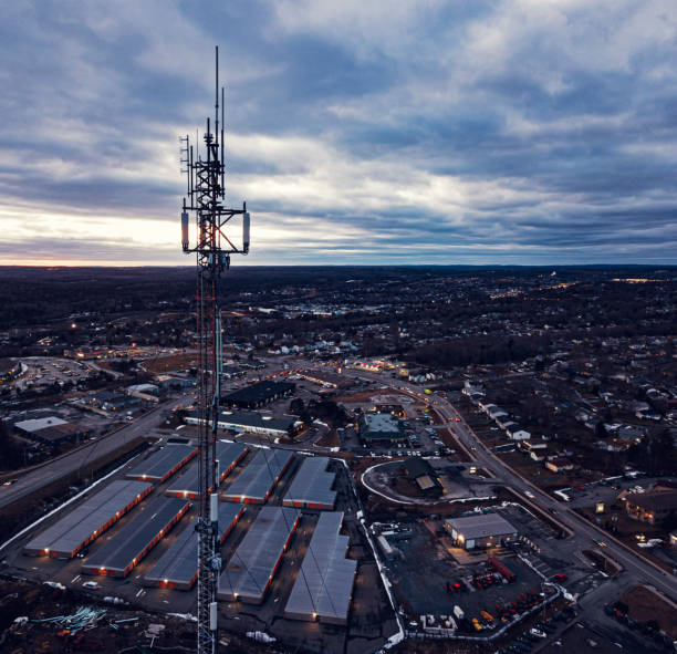 istock Aerial View of Cellular Antenna 1197364665